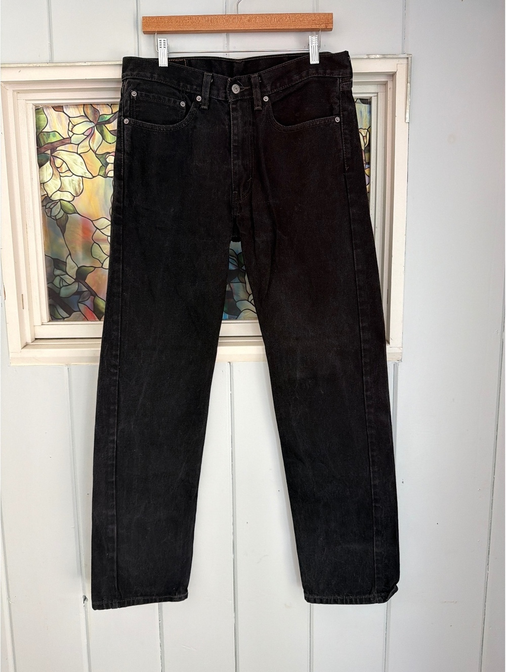 Men’s Levi's 505 Black Denim Jeans W34 L34